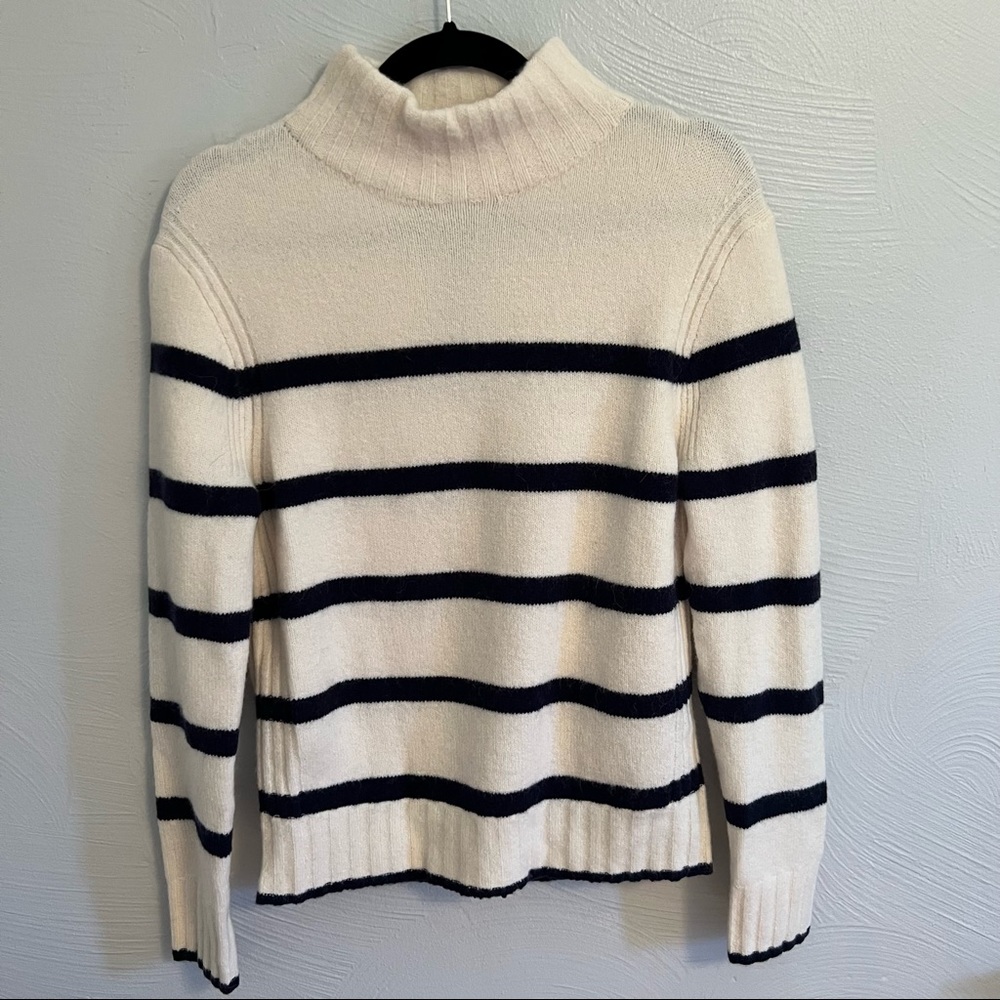 JCrew wool blend striped sweater